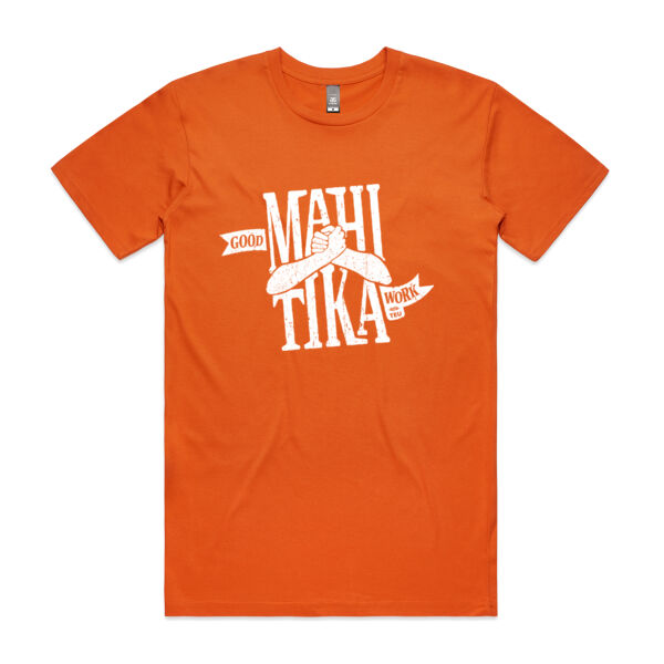 Mahi Tika orange mens tee  Thumbnail