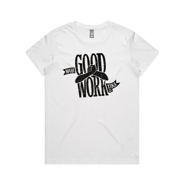 Good Work women's maple white tee Thumbnail