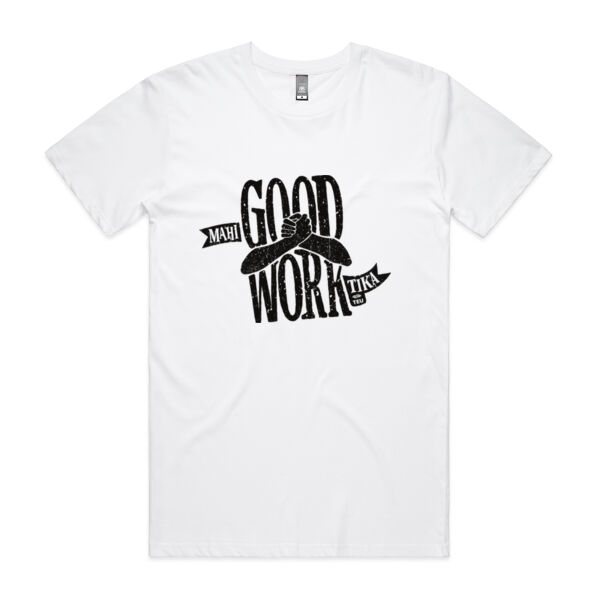 Good Work men's tee white Thumbnail