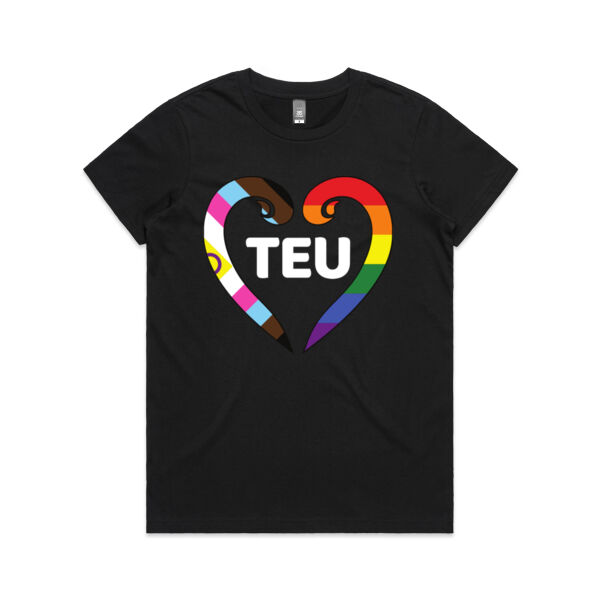 TEU Queer Tee Black curved fit, Tee Code: RTCB Thumbnail