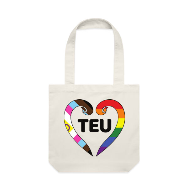 TEU Queer Tote Bag - White Thumbnail